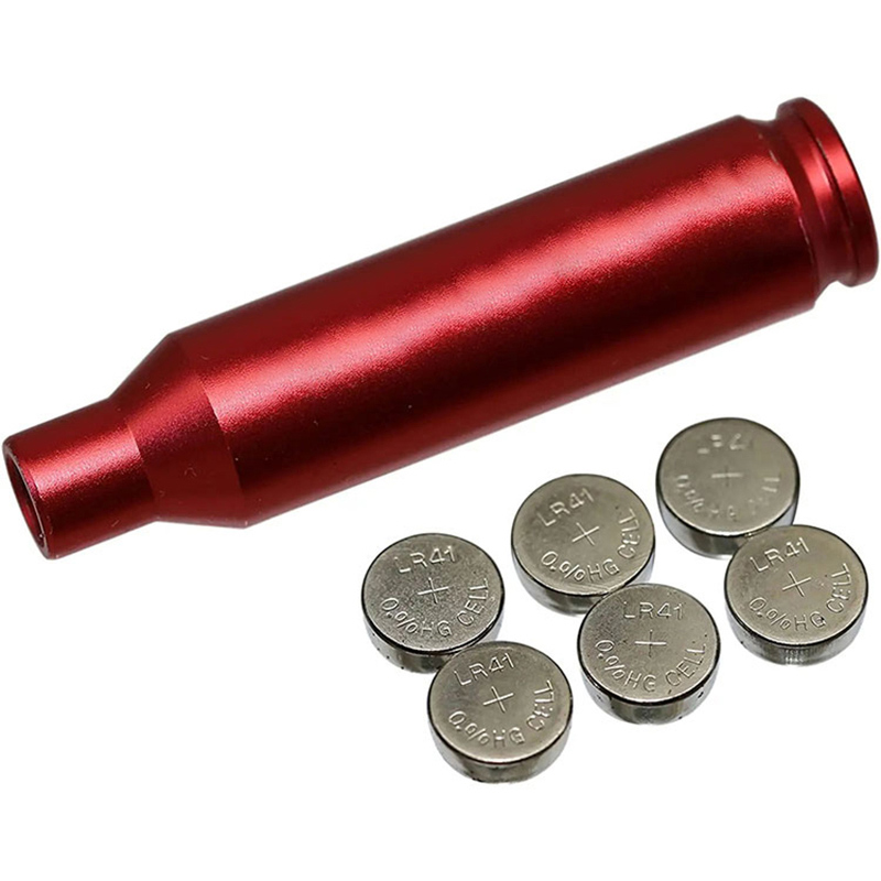 6.5CREEDMOOR ferebat Visus Laser Red Dot Cartridge Laser genuit Sighter in 2 Sets of Batteries