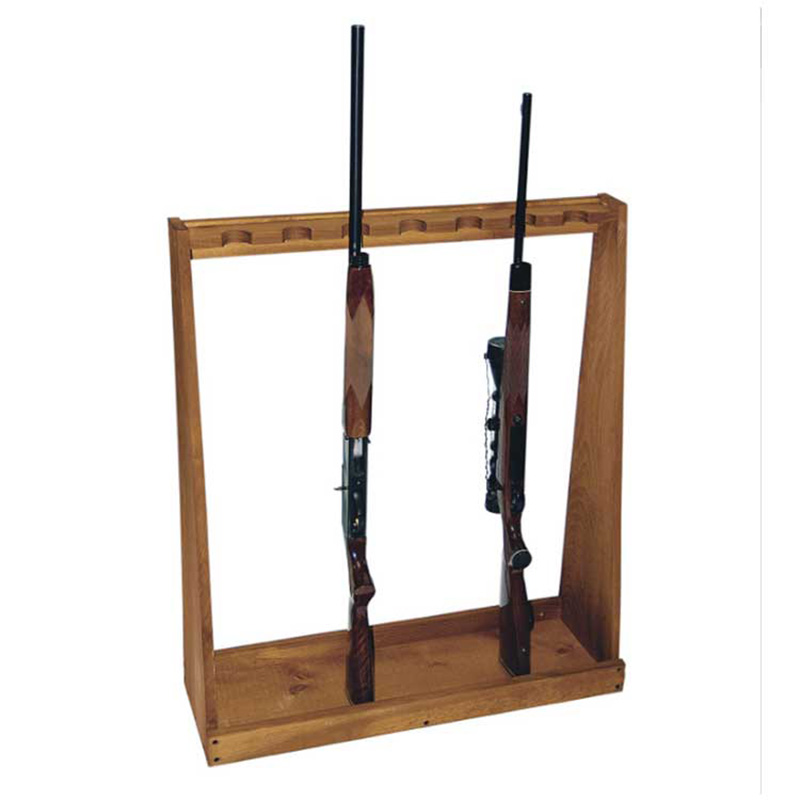 Factory direct ligneum gun ostentationem eculeum 7 Gun Storage Rack