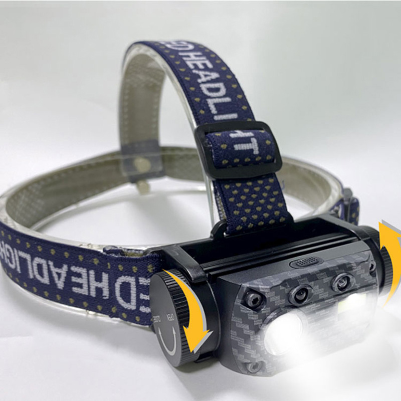 Multi munus Usb dato sensorem Headlamp in 10 modos