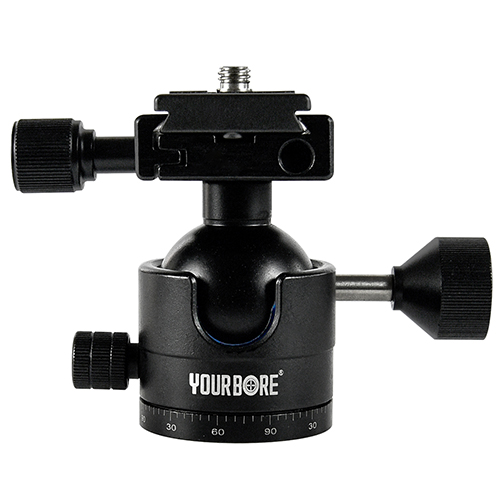 Duplex Jaw Clausa Gun Fixture Shooting Tripode Bracket with Arca Helvetica Guide Rail Screw Holes, Tripode Ball Head Bracket