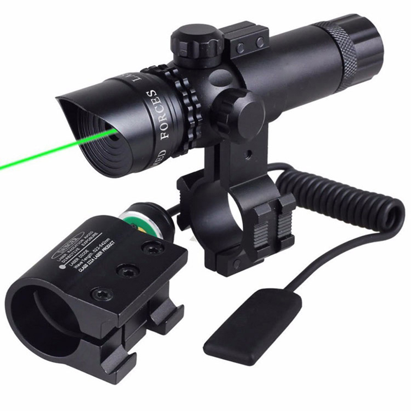 Tactical Temperatio Switch laser visus Foedus Rifle tormentarii Green laser visus In II Mounts Rail enim tormentarii Laser Visus